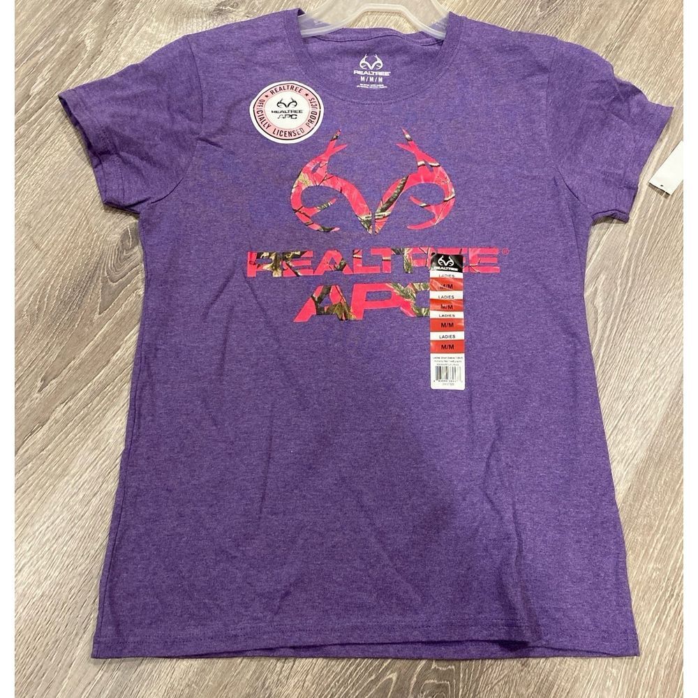 Women's purple real tree shirt size medium